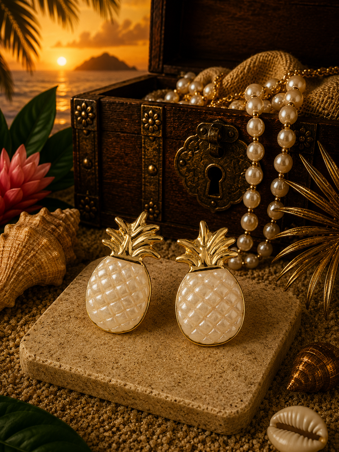 Boucles d'oreilles ANANAS