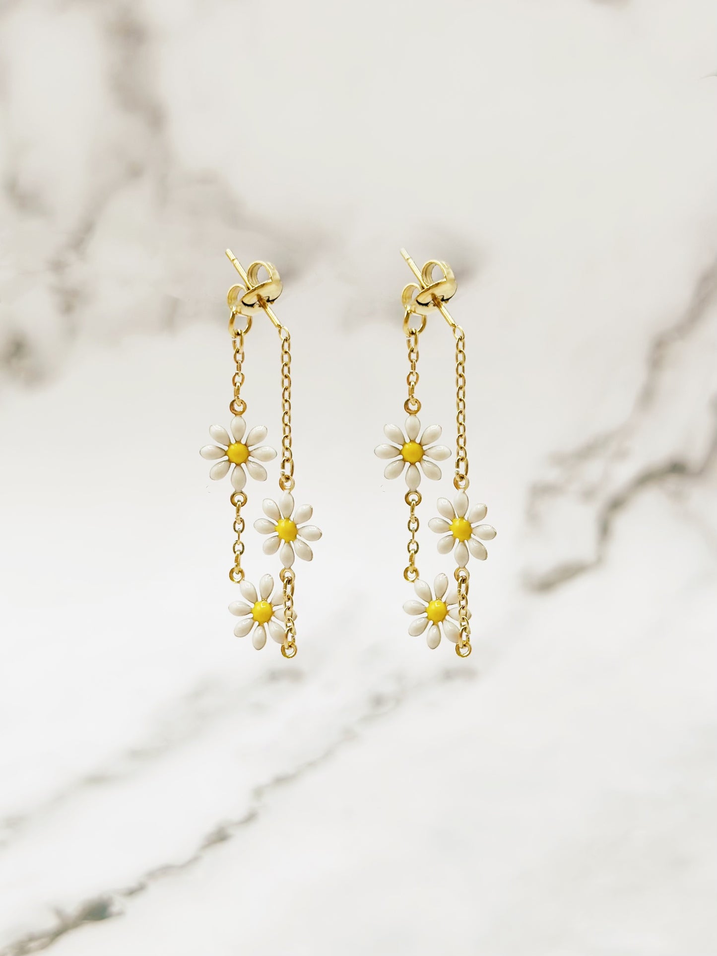 Boucles KIDS Marguerite pendante