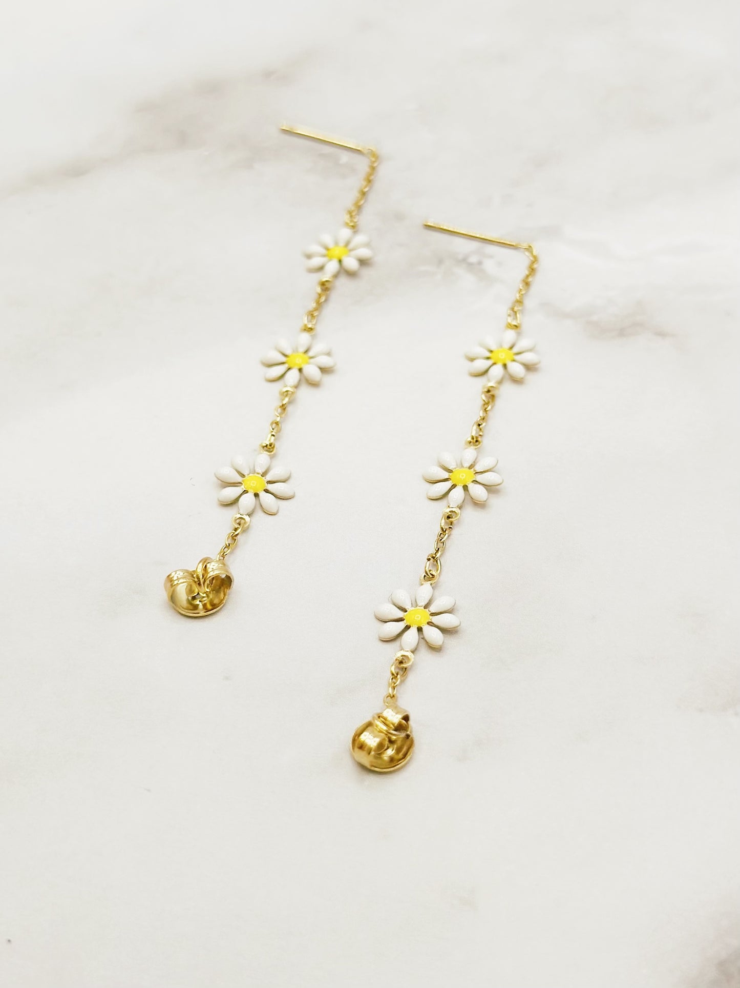 Boucles KIDS Marguerite pendante