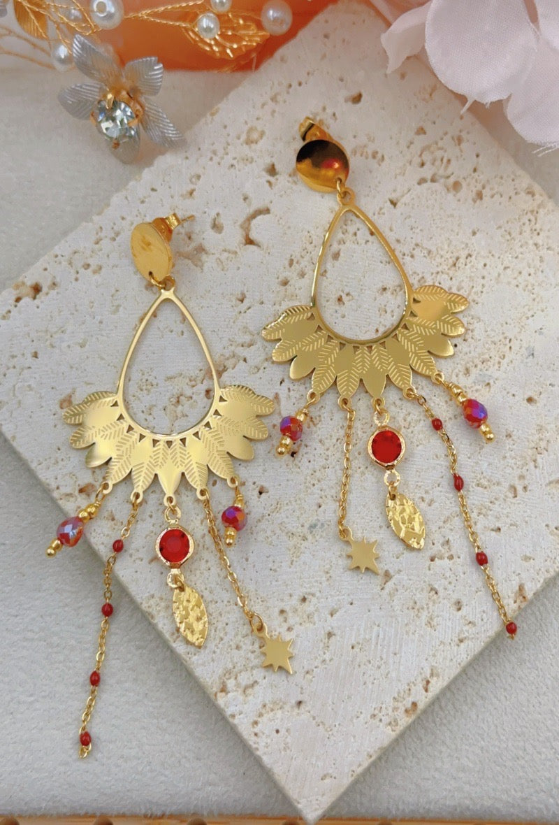 Boucles d'oreilles SANGUINE