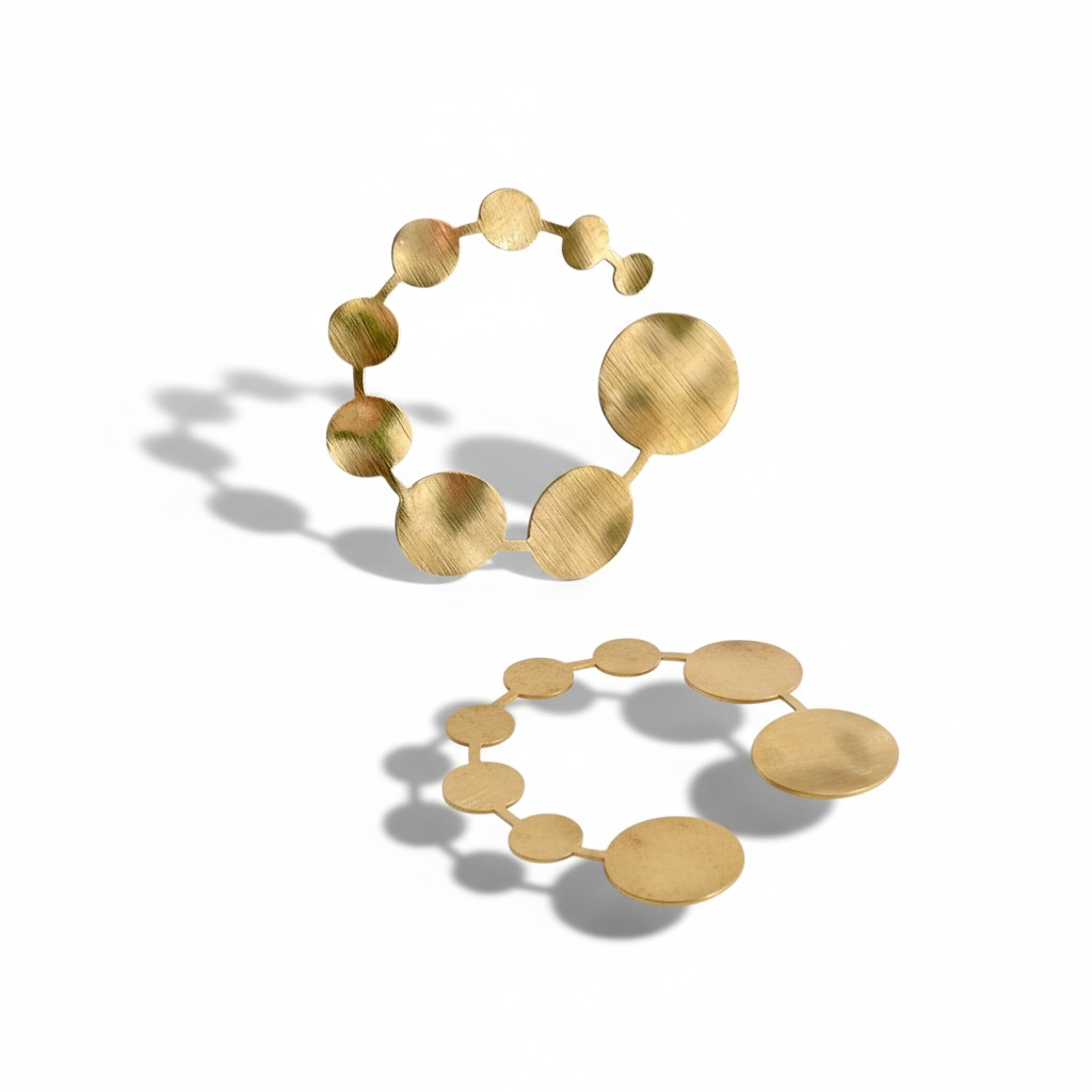 boucles d'oreilles CHROME