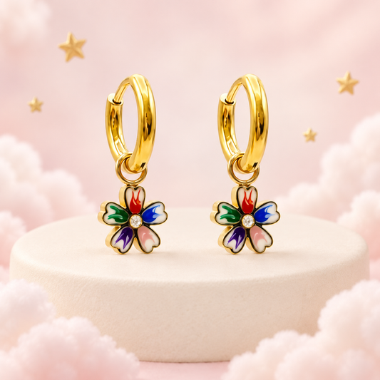 Boucles KIDS Fleur