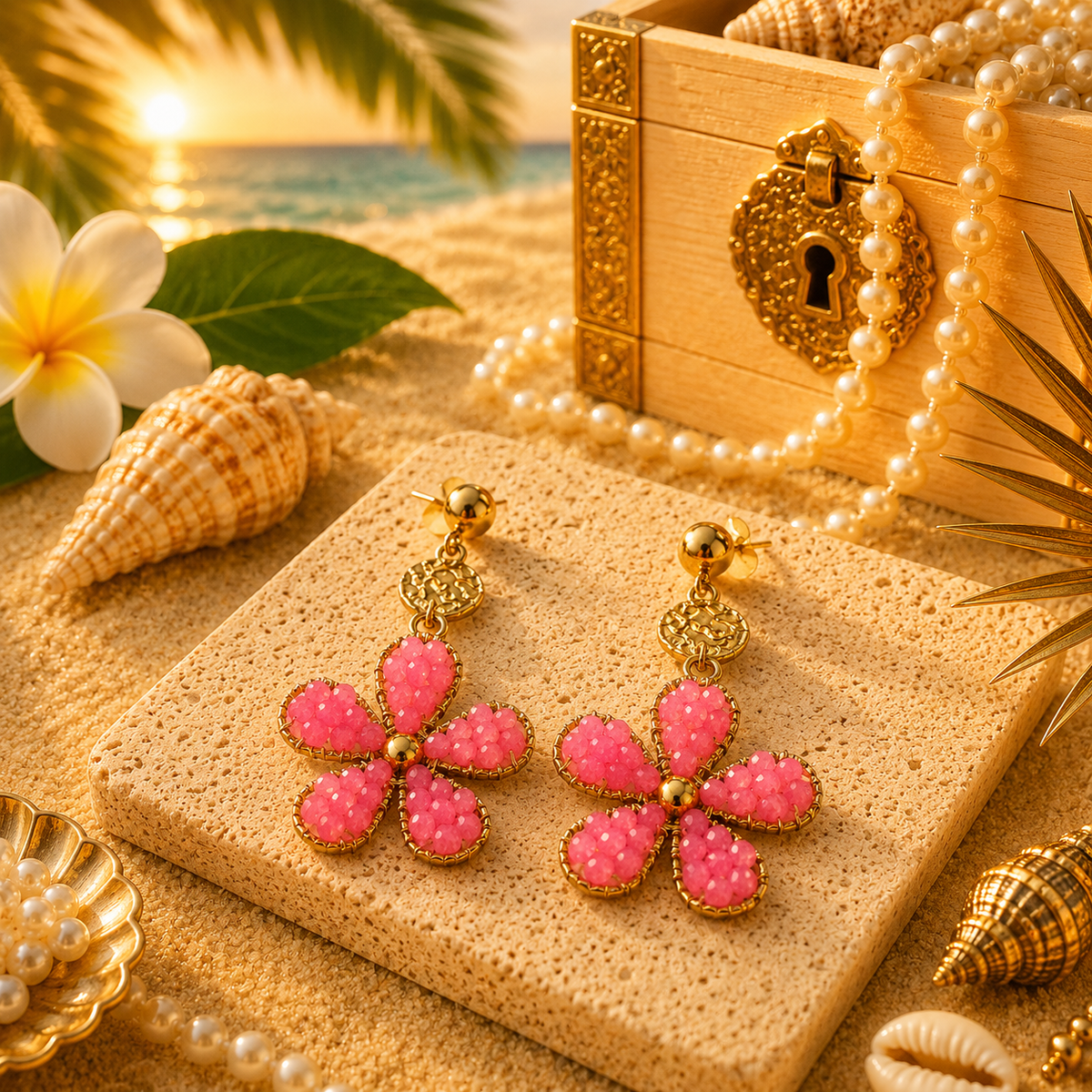 Boucles d'oreilles PERLES DES ILES
