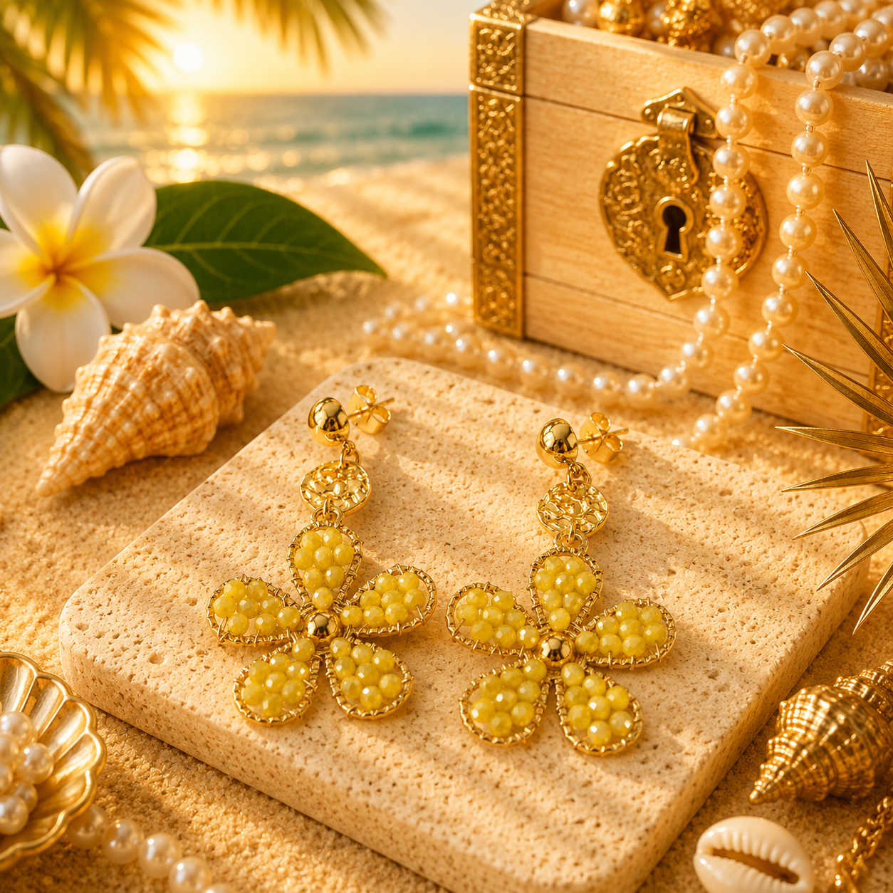 Boucles d'oreilles PERLES DES ILES