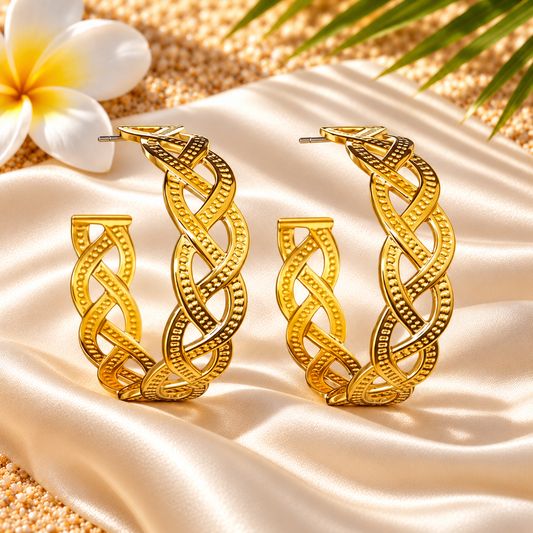 Boucles d'oreilles Créoles OLYMPEA