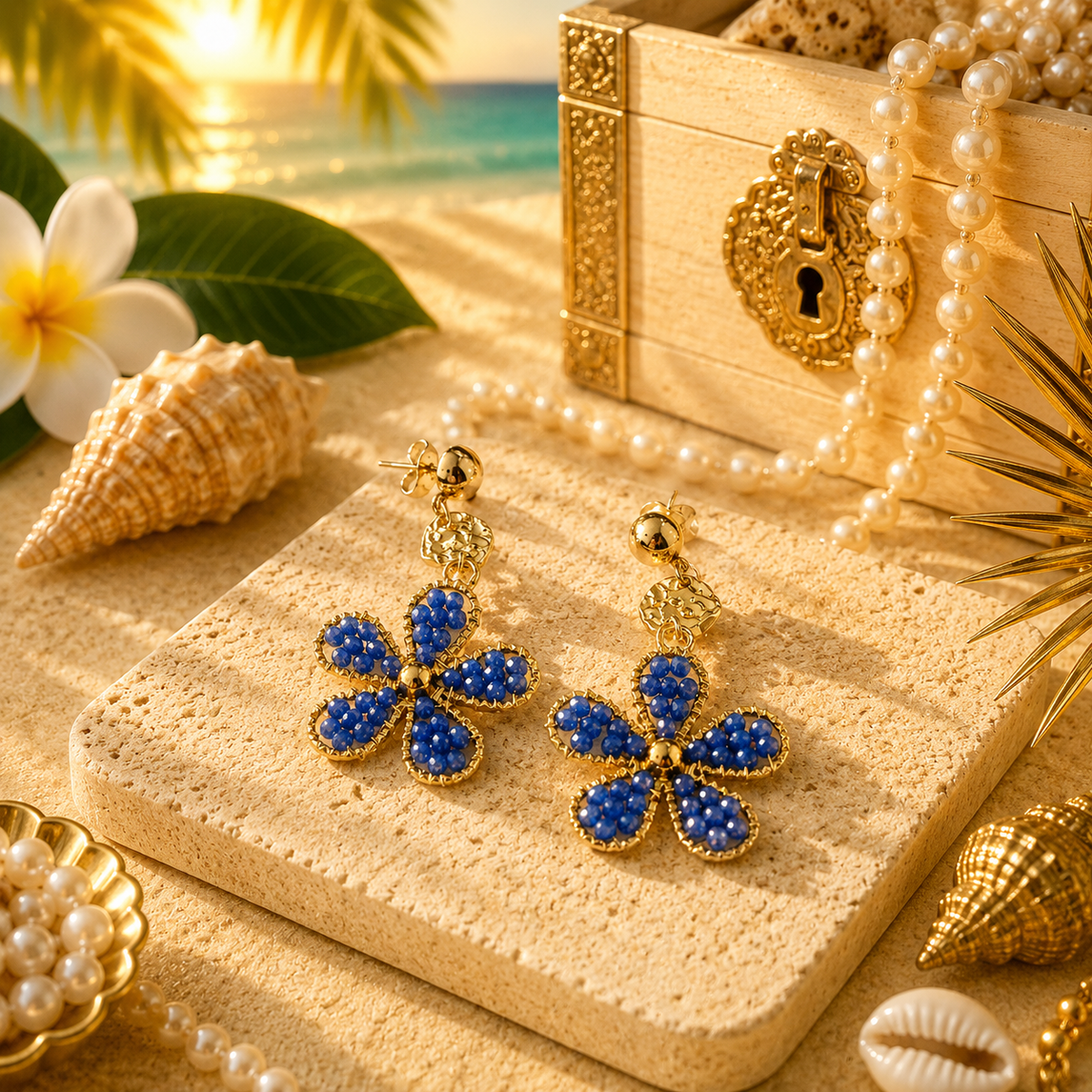Boucles d'oreilles PERLES DES ILES