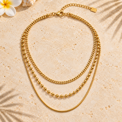 Collier triple EVOLUTIVE