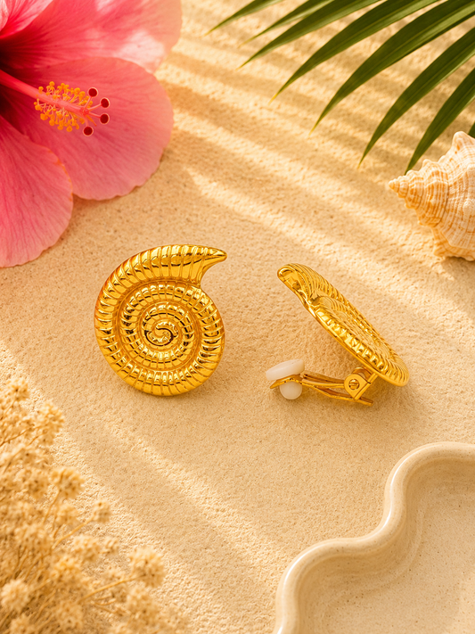 Boucles CLIPS COQUILLAGE