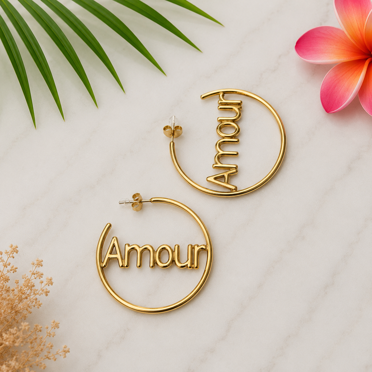 Boucles Créoles AMOUR INFINI