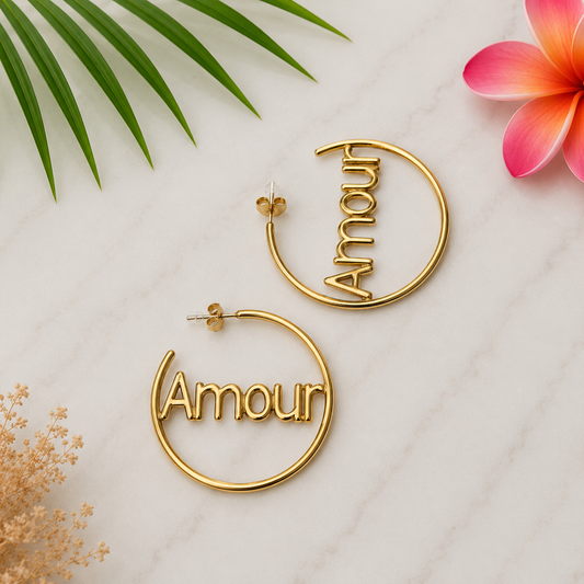 Boucles Créoles AMOUR INFINI