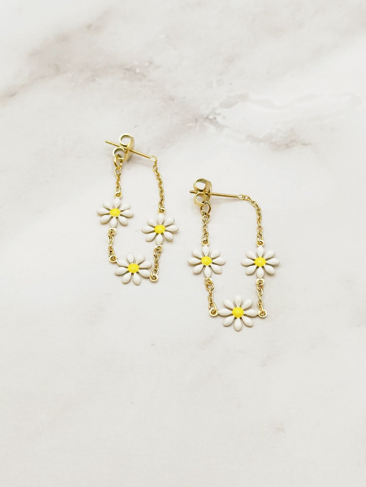 Boucles KIDS Marguerite pendante