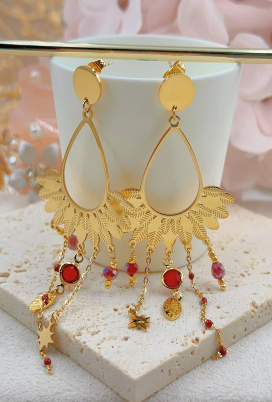 Boucles d'oreilles SANGUINE