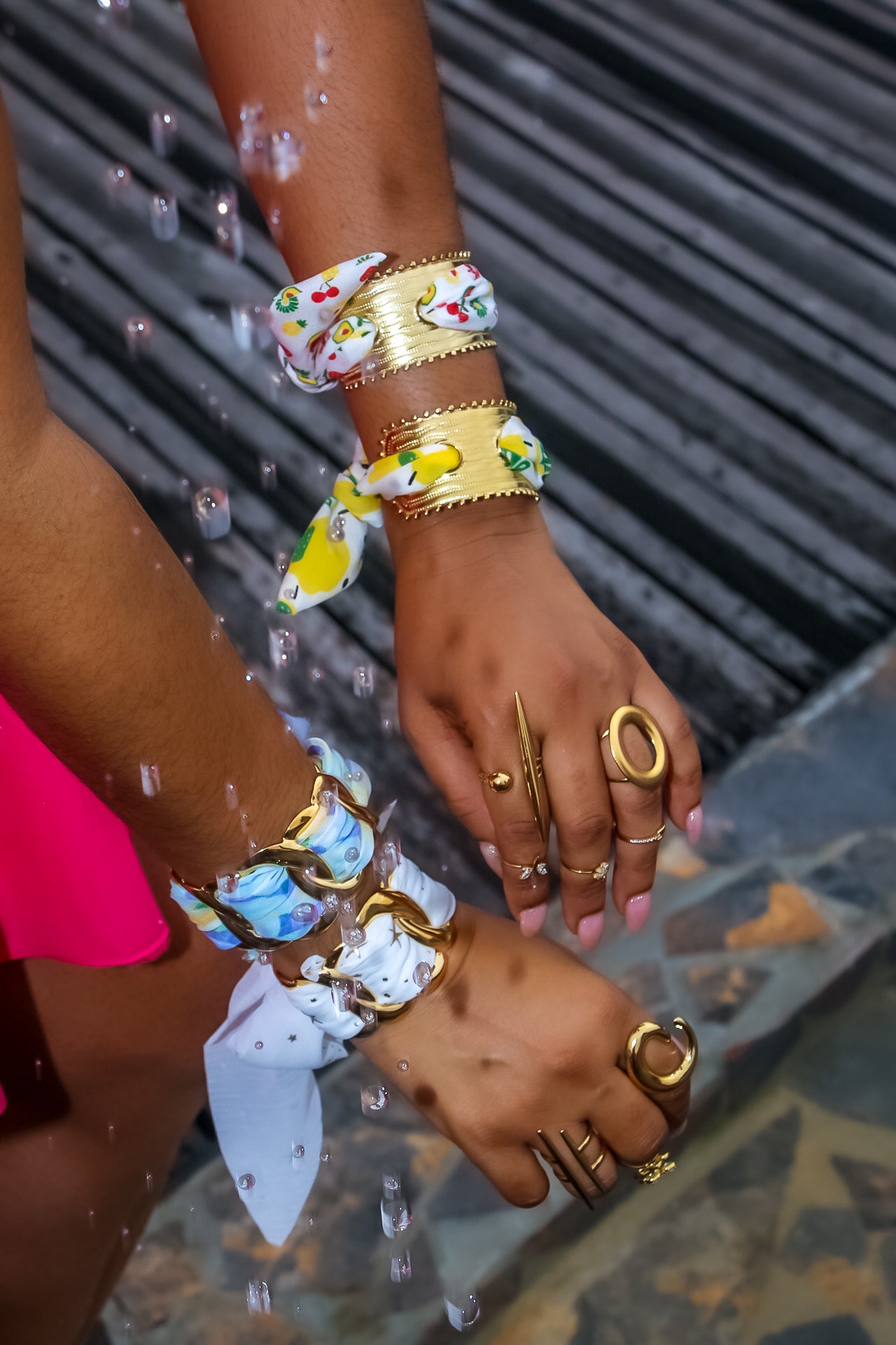 Bracelet Jonc Foulard SUNSHINE