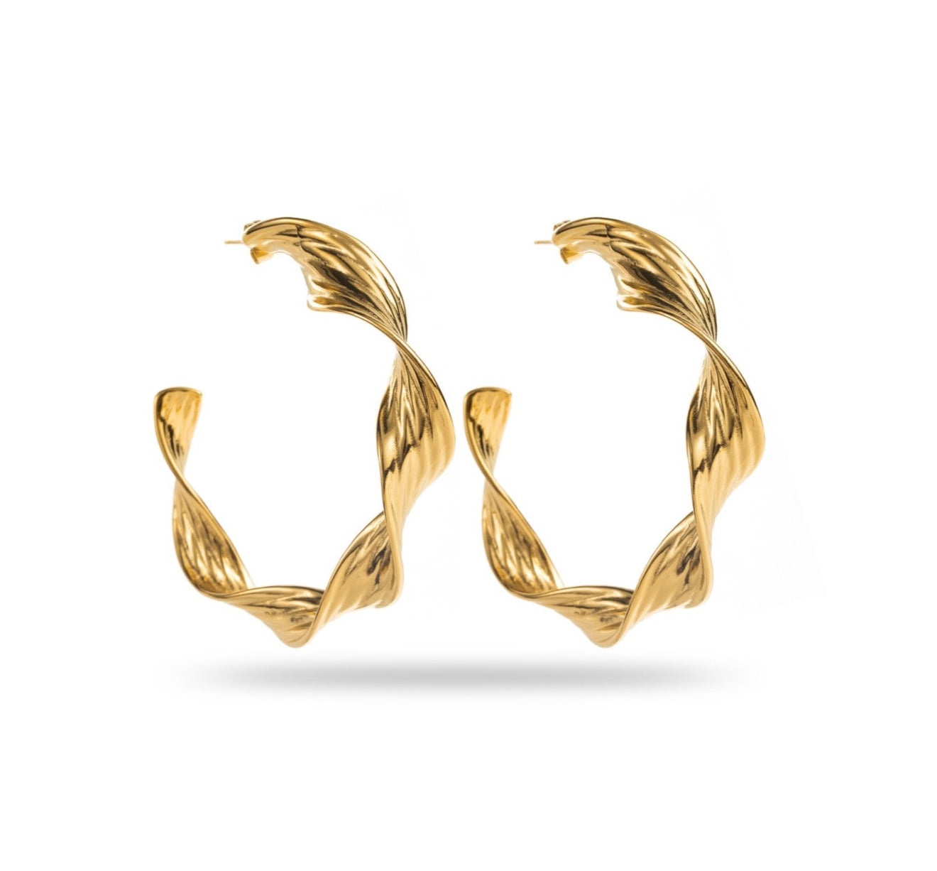 Boucles d'oreilles CREOLES TORSADEES