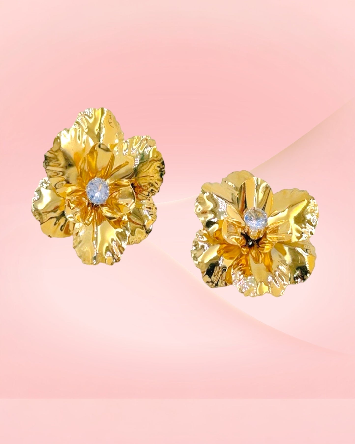 Boucles d'oreilles FLEUR d'OR