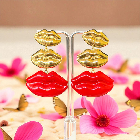 Boucles d'oreilles BISOUS
